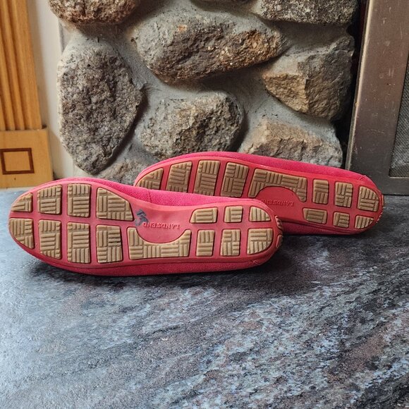 Lands' End Red Suede Loafers Size 8.5B - Picture 14 of 15